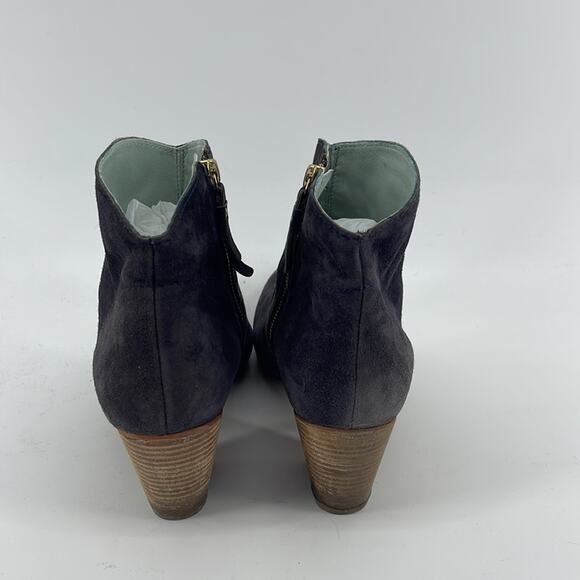 Boden Allendale microsuede side zip boho block heel ankle boots sz 41 - Picture 4 of 6